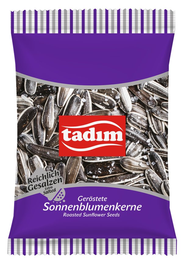 36 x 100 gr. reichlich gesalzene Sonnenblumenkerne