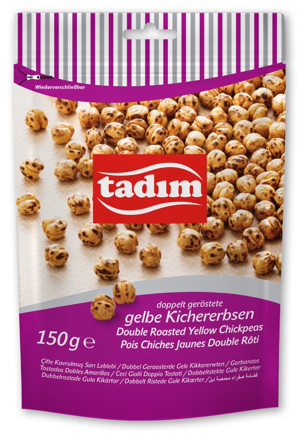 150 gr. doppelt geröstete gelbe Kichererbsen